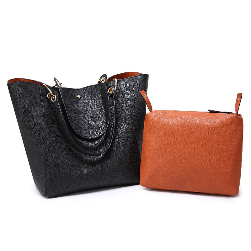 2022 new lychee pattern fashion bag super large capacity women's bag shoulder bag handbag hobo bag tote bag