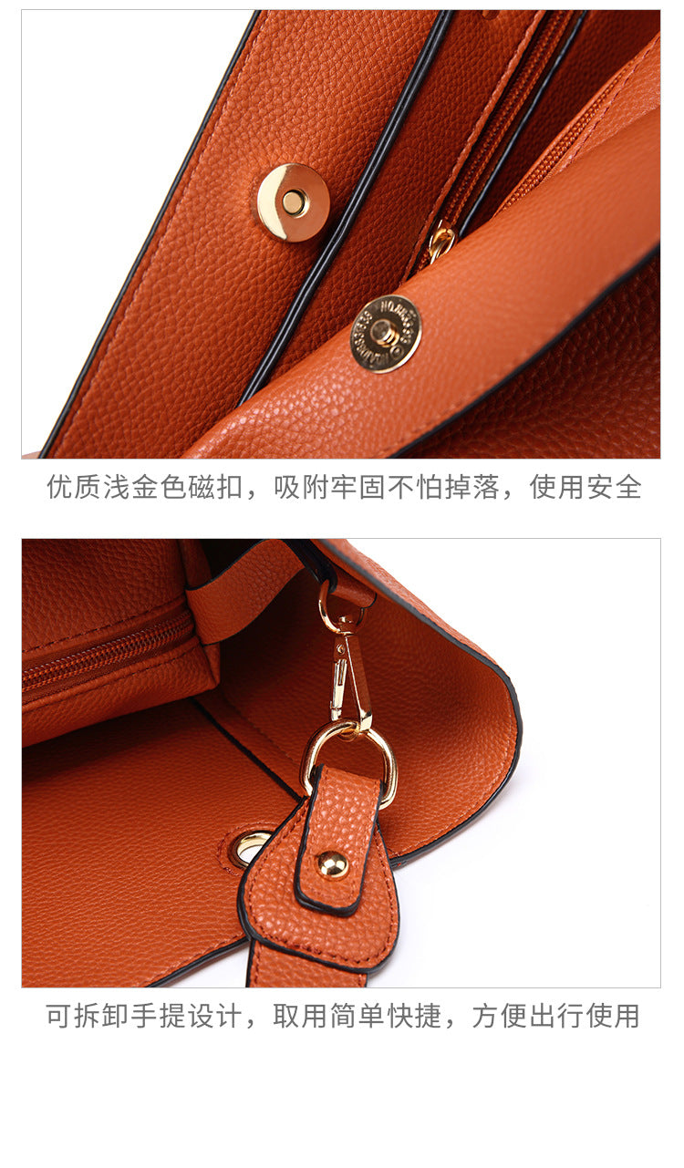 2022 new lychee pattern fashion bag super large capacity women's bag shoulder bag handbag hobo bag tote bag