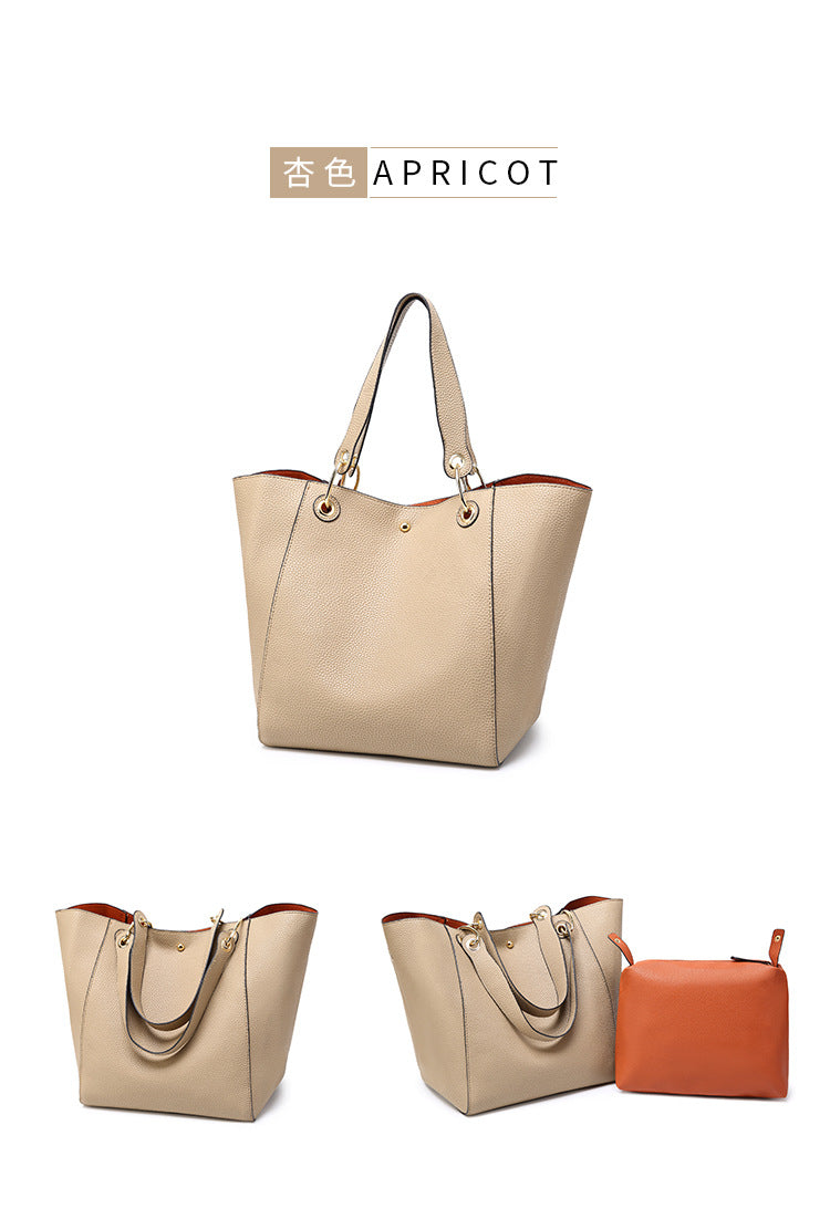 2022 new lychee pattern fashion bag super large capacity women's bag shoulder bag handbag hobo bag tote bag