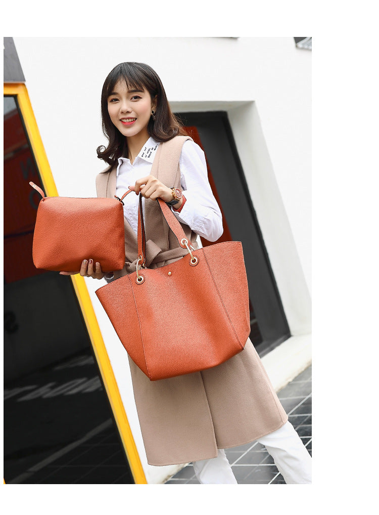 2022 new lychee pattern fashion bag super large capacity women's bag shoulder bag handbag hobo bag tote bag