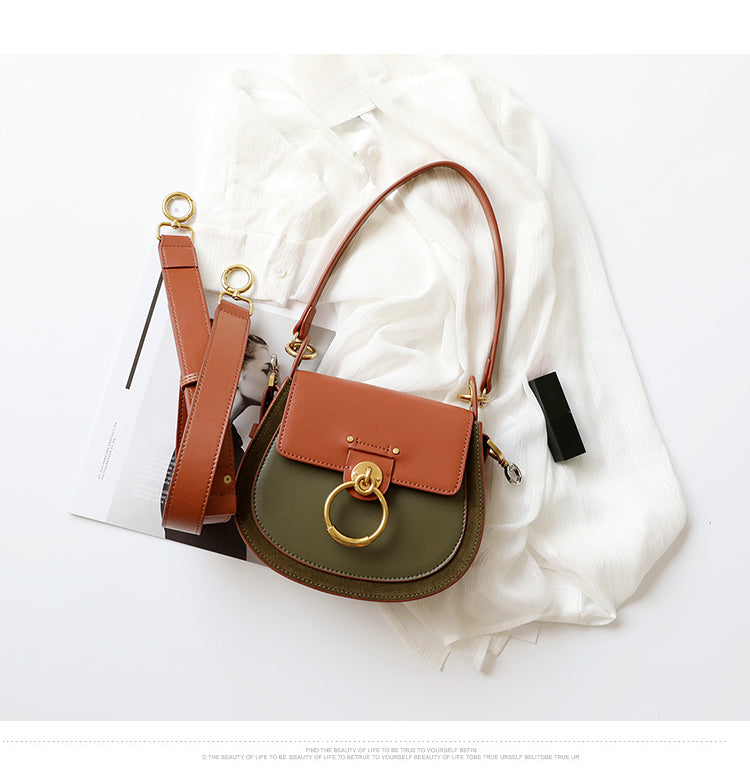 Vintage Wide Shoulder Strap Messenger Bag