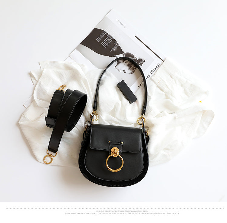 Vintage Wide Shoulder Strap Messenger Bag