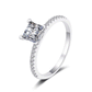 925 sterling silver moissanite ring closed ring for women