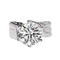 Moissanite ring for women S925 sterling silver 3 carat