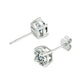 Moissanite four-prong earrings S925 sterling silver earrings