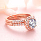 s925 sterling silver ring women's zircon moissanite ring