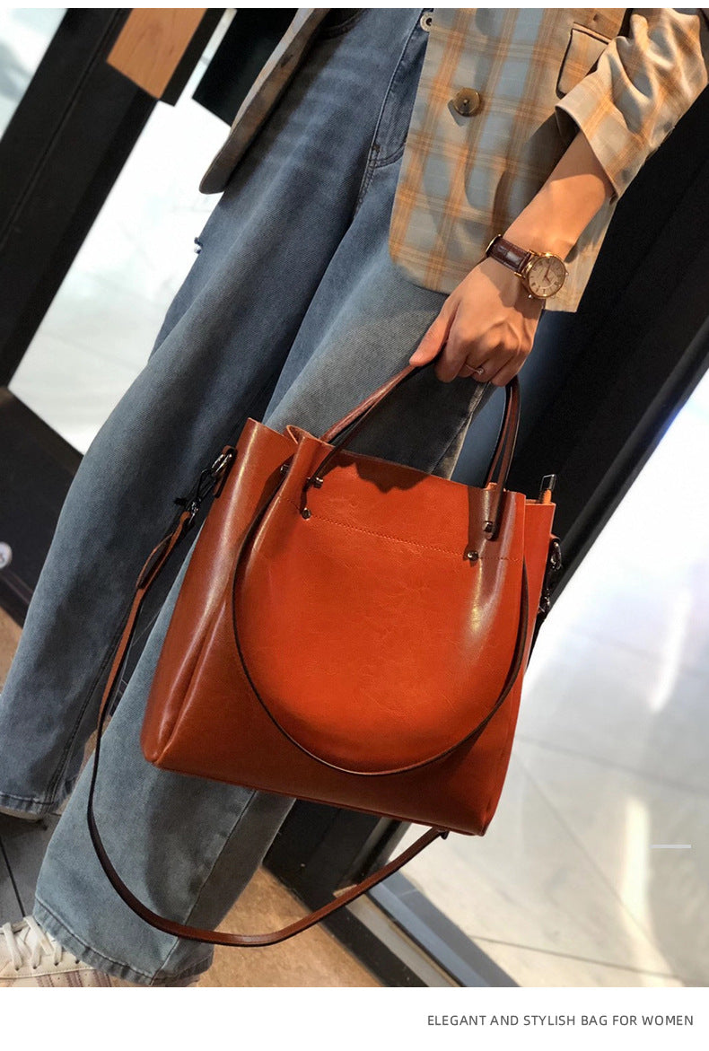 Cowhide bags for women 2024 new single shoulder bag handbag crossbody bag women high-end light luxury large capacity genuine leather women's bag