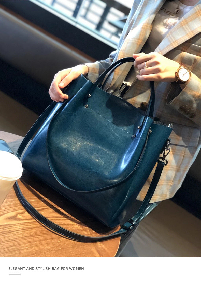 Cowhide bags for women 2024 new single shoulder bag handbag crossbody bag women high-end light luxury large capacity genuine leather women's bag