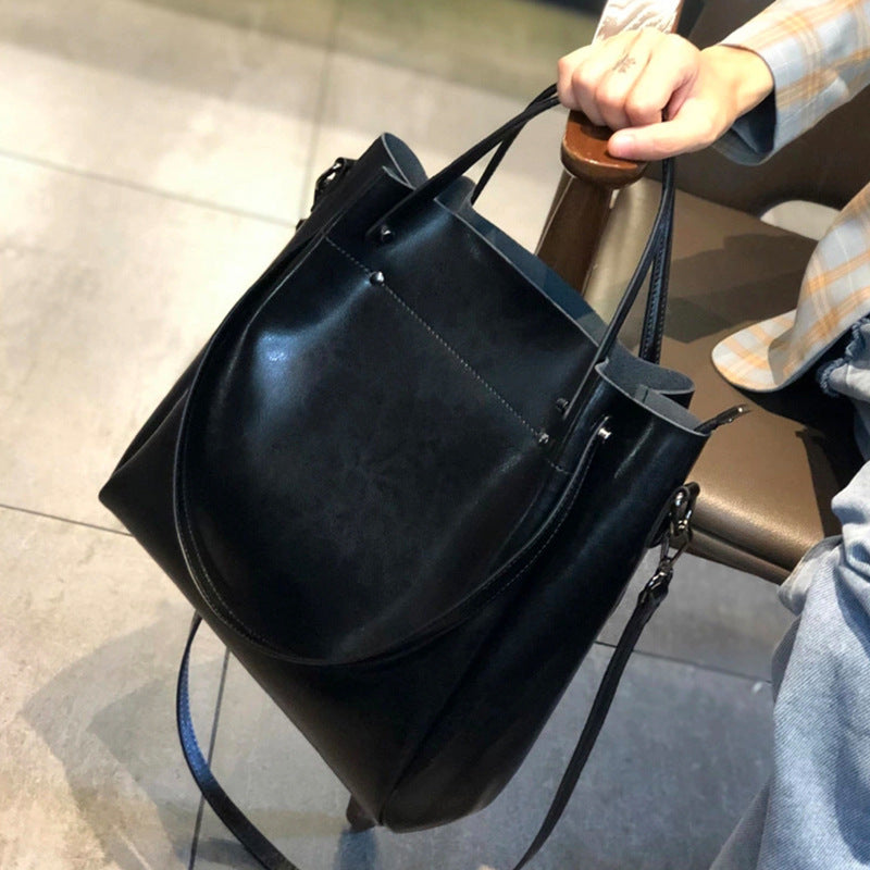 Cowhide bags for women 2024 new single shoulder bag handbag crossbody bag women high-end light luxury large capacity genuine leather women's bag