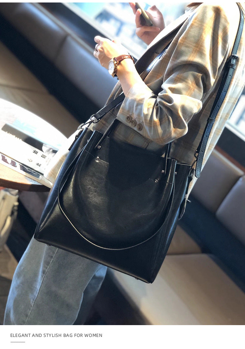 Cowhide bags for women 2024 new single shoulder bag handbag crossbody bag women high-end light luxury large capacity genuine leather women's bag