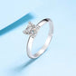 925 sterling silver moissanite ring closed ring for women