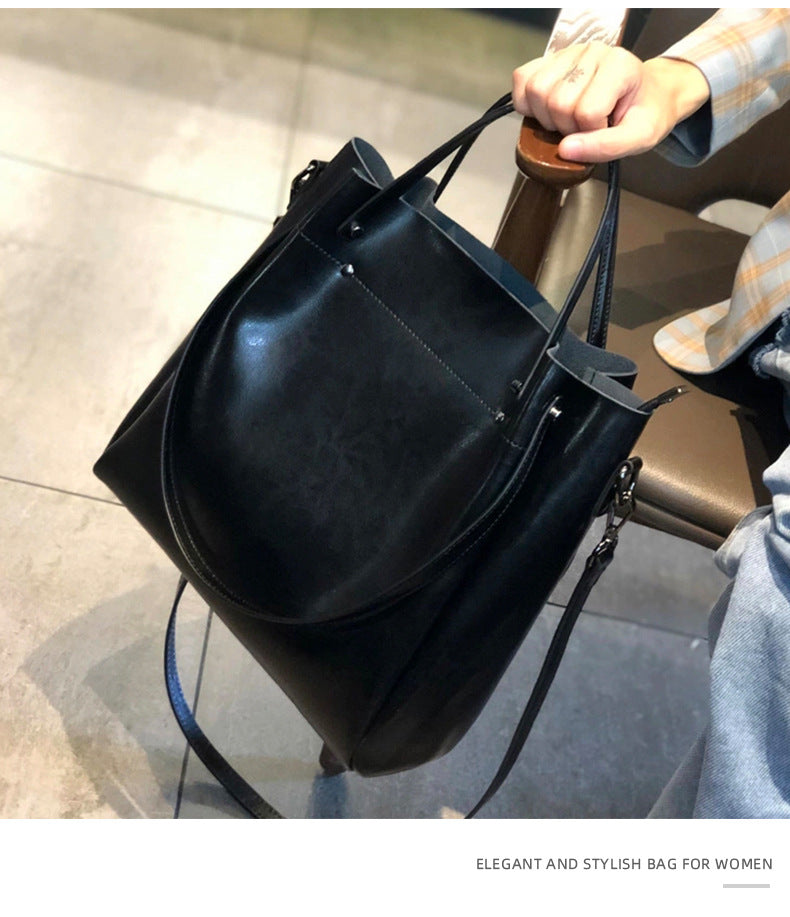 Cowhide bags for women 2024 new single shoulder bag handbag crossbody bag women high-end light luxury large capacity genuine leather women's bag