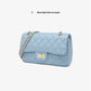 Bags for women 2024 summer new single shoulder chain bag small Chanel style diamond small square bag solid color bags