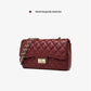 Bags for women 2024 summer new single shoulder chain bag small Chanel style diamond small square bag solid color bags