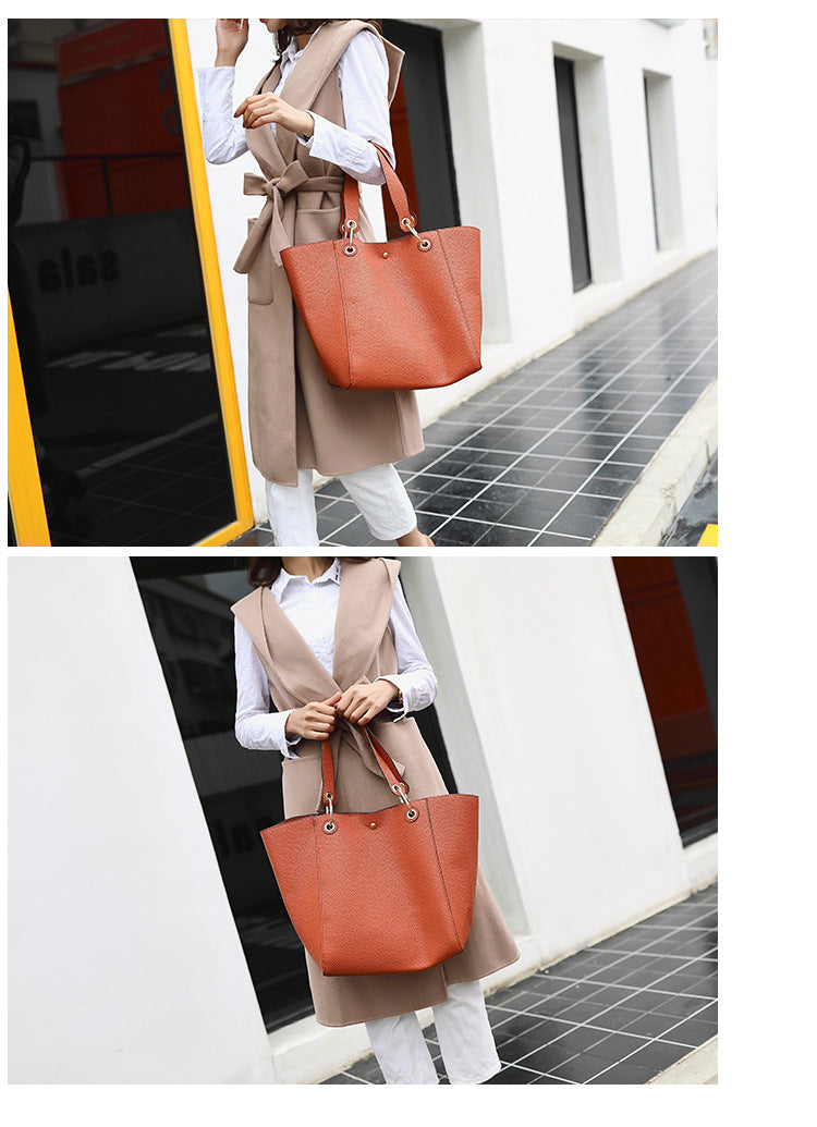 2022 new lychee pattern fashion bag super large capacity women's bag shoulder bag handbag hobo bag tote bag