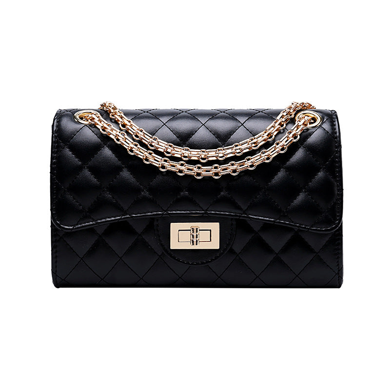 Fashion Trendy Lingge Chain Bag Small Fragrance Women's Bag Shoulder Messenger Bag