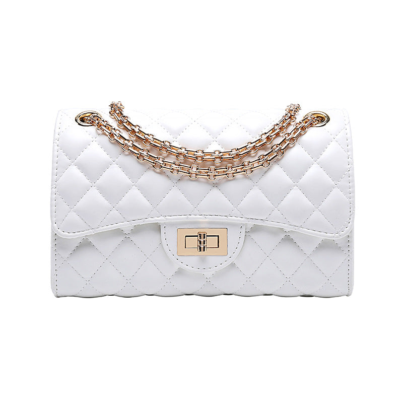 Fashion Trendy Lingge Chain Bag Small Fragrance Women's Bag Shoulder Messenger Bag