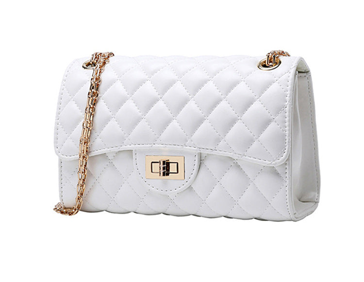 Fashion Trendy Lingge Chain Bag Small Fragrance Women's Bag Shoulder Messenger Bag