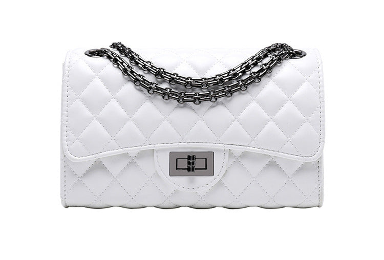 Fashion Trendy Lingge Chain Bag Small Fragrance Women's Bag Shoulder Messenger Bag