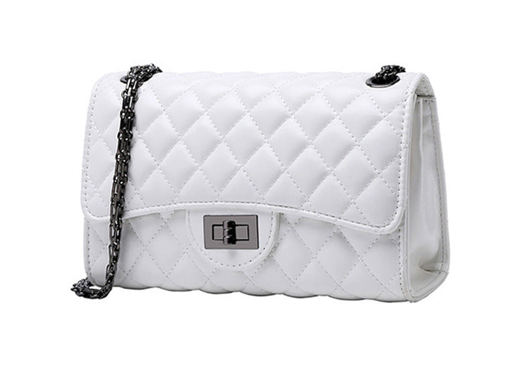 Fashion Trendy Lingge Chain Bag Small Fragrance Women's Bag Shoulder Messenger Bag