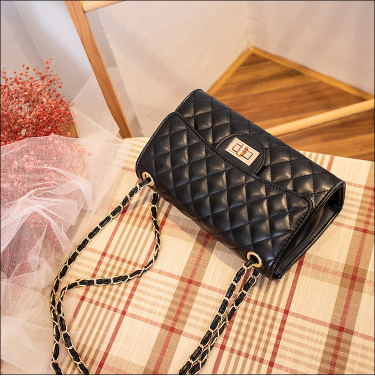 Small fragrance style diamond chain bag 2022 new fashion one-shoulder messenger bag high-quality texture women's bag