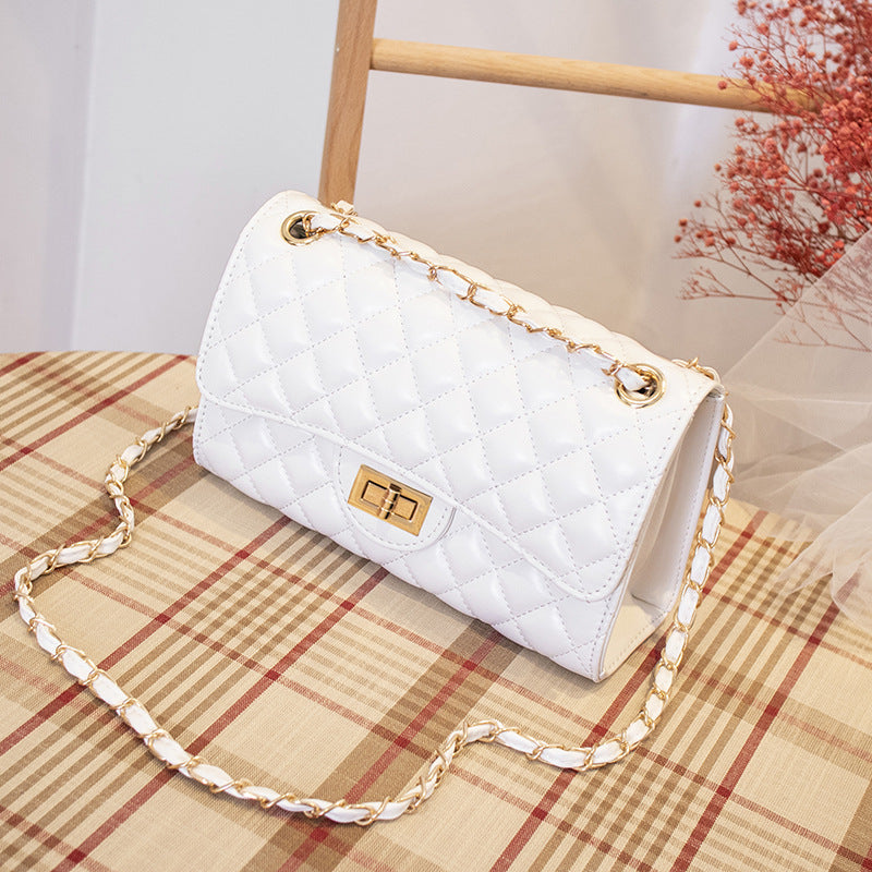 Small fragrance style diamond chain bag 2022 new fashion one-shoulder messenger bag high-quality texture women's bag