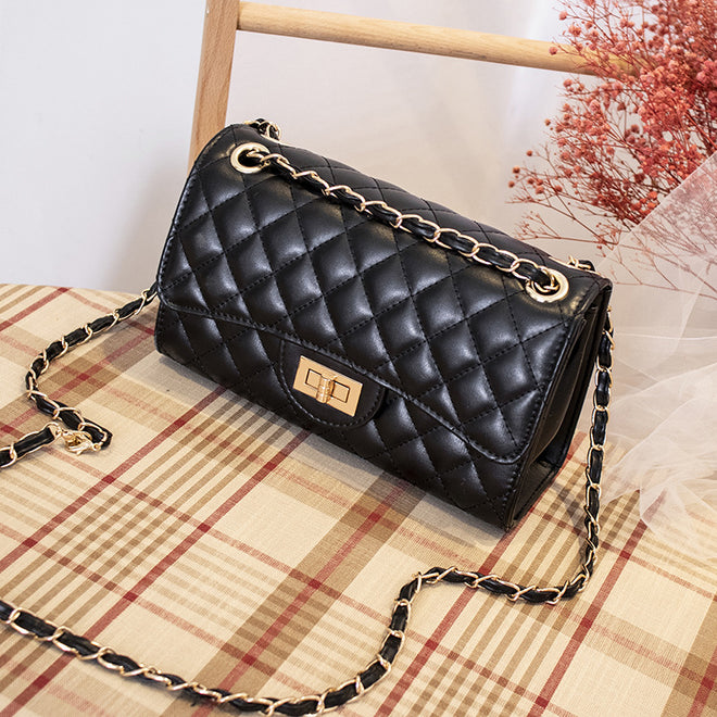 Small fragrance style diamond chain bag 2022 new fashion one-shoulder messenger bag high-quality texture women's bag