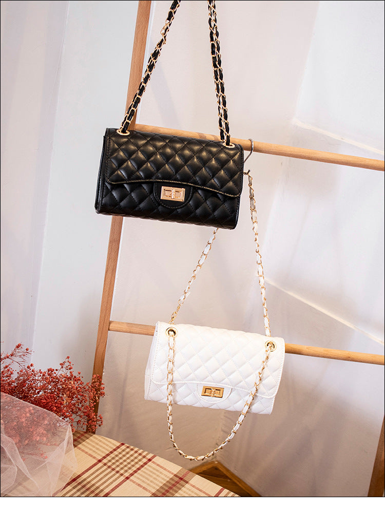 Small fragrance style diamond chain bag 2022 new fashion one-shoulder messenger bag high-quality texture women's bag