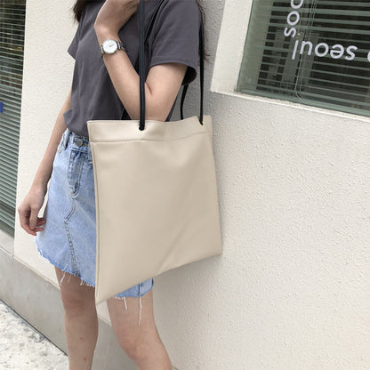 Original ins2022 new commuter bag soft leather shoulder bag messenger large capacity bag tote bag shopping women's bag