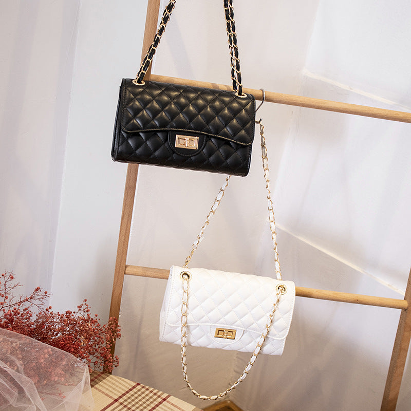 Small fragrance style diamond chain bag 2022 new fashion one-shoulder messenger bag high-quality texture women's bag