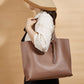 Women's bag cross-border trend bag tote bag solid color plain tassel bag large capacity shoulder bag