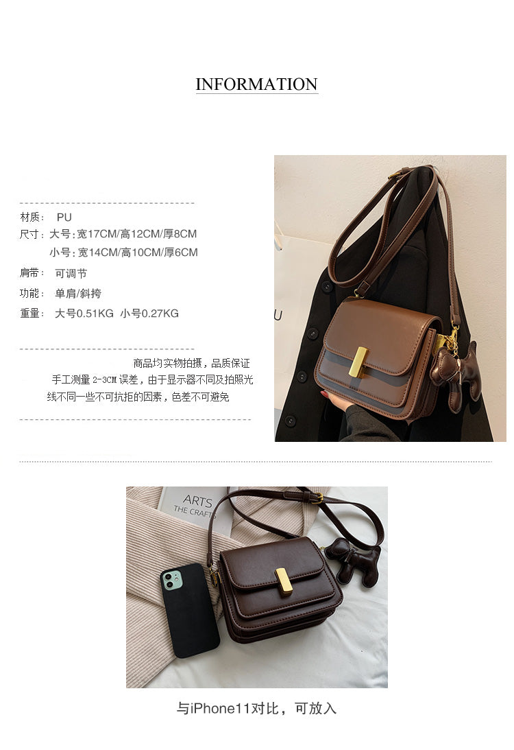 Popular small square bag all-match niche messenger bag small bag female 2022 new texture fashion commuter shoulder bag handbag