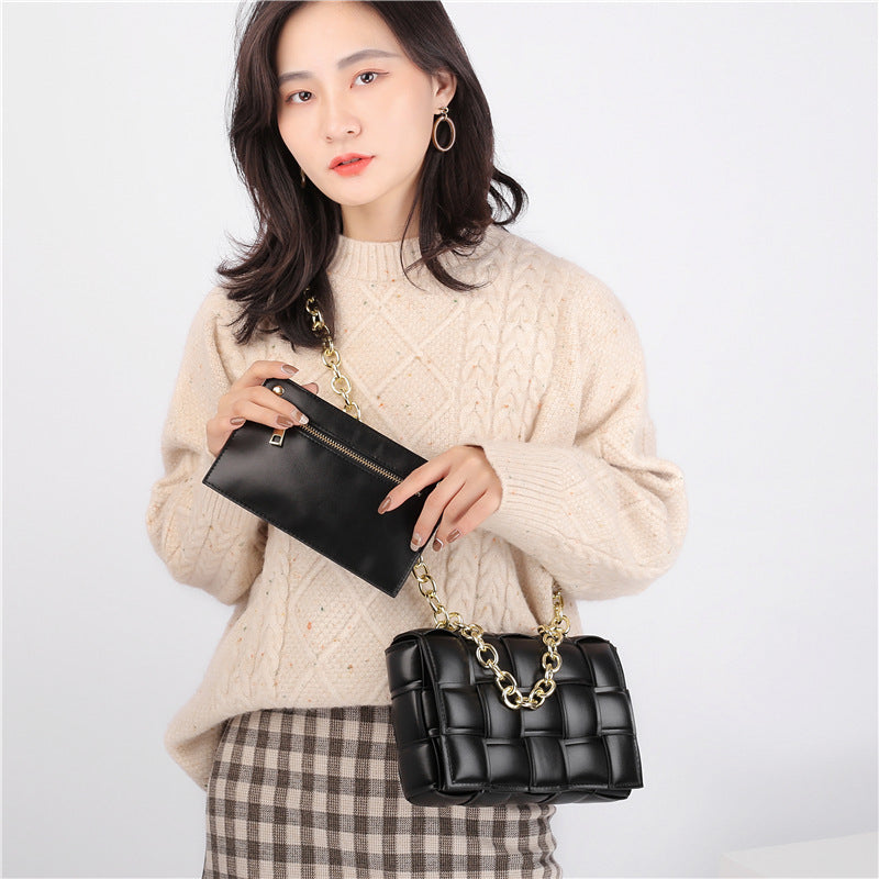 2022 spring new chain shoulder bag woven pillow bag handbag fashion women's bag lady bags handbag crossbody bag