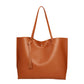 Women's bag cross-border trend bag tote bag solid color plain tassel bag large capacity shoulder bag