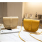 2022 summer new European and American style PU women's bag solid color saddle bag car stitching messenger shoulder small bag