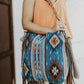 2022 retro hand-woven streamer cotton and linen shoulder bag handbag women's bag messenger bag