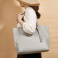 Women's bag cross-border trend bag tote bag solid color plain tassel bag large capacity shoulder bag