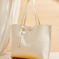 Women's bag cross-border trend bag tote bag solid color plain tassel bag large capacity shoulder bag