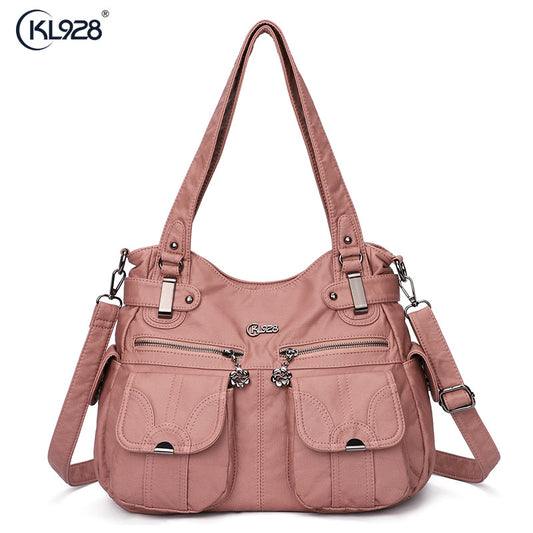 Fashion Ladies Shoulder Bag Large Capacity PU Women's Bag Messenger Bag New 2022 Handbag Mom Bag