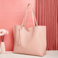 Women's bag cross-border trend bag tote bag solid color plain tassel bag large capacity shoulder bag