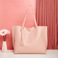 Women's bag cross-border trend bag tote bag solid color plain tassel bag large capacity shoulder bag
