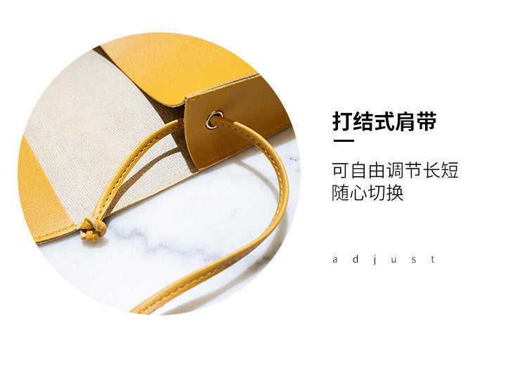 2022 summer new European and American style PU women's bag solid color saddle bag car stitching messenger shoulder small bag