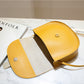 2022 summer new European and American style PU women's bag solid color saddle bag car stitching messenger shoulder small bag