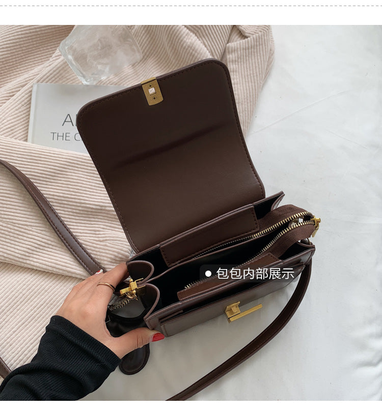 Popular small square bag all-match niche messenger bag small bag female 2022 new texture fashion commuter shoulder bag handbag