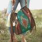 2022 retro hand-woven streamer cotton and linen shoulder bag handbag women's bag messenger bag