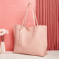 Women's bag cross-border trend bag tote bag solid color plain tassel bag large capacity shoulder bag