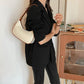 Women's bag crescent underarm bag high-quality fashion shoulder bag handbag 2022 summer new contrast color crescent saddle bag