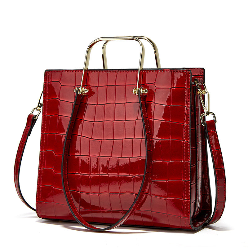 Patent Leather Shiny Ladies Handbag Tote Bag Shoulder Bag Diagonal Women's Bag