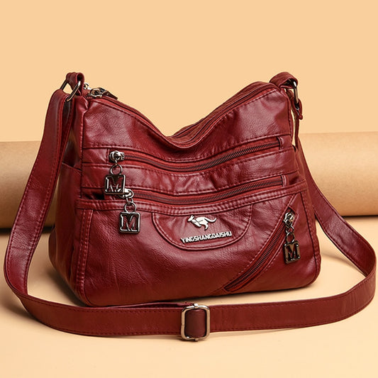 High Quality Soft Leather Luxury Purses and Handbags Women Bags Designer Multi-pocket Crossbody Shoulder Bags for Women