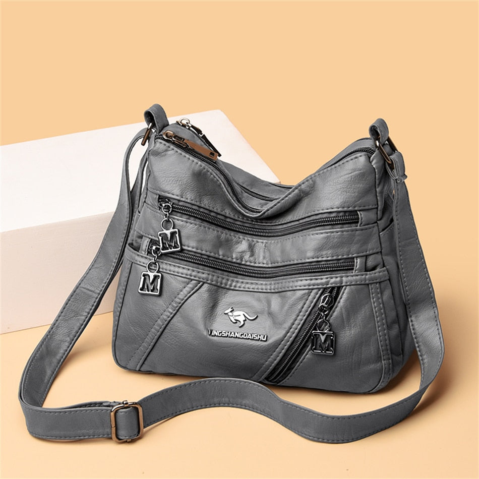 High Quality Soft Leather Luxury Purses and Handbags Women Bags Designer Multi-pocket Crossbody Shoulder Bags for Women